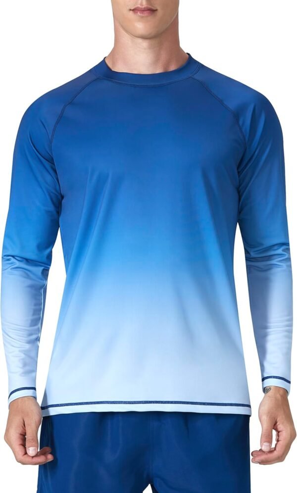 KPSUN Mens Swim Shirts UPF 50+ Rash Guard Long Sleeve Sun UV...