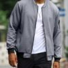 Mens Loose Fit Lightweight Jacket Casual Stylish bomber Jack...