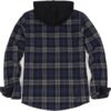 ZENTHACE Men's Sherpa Lined Full Zip Hooded Plaid Shirt Jack...