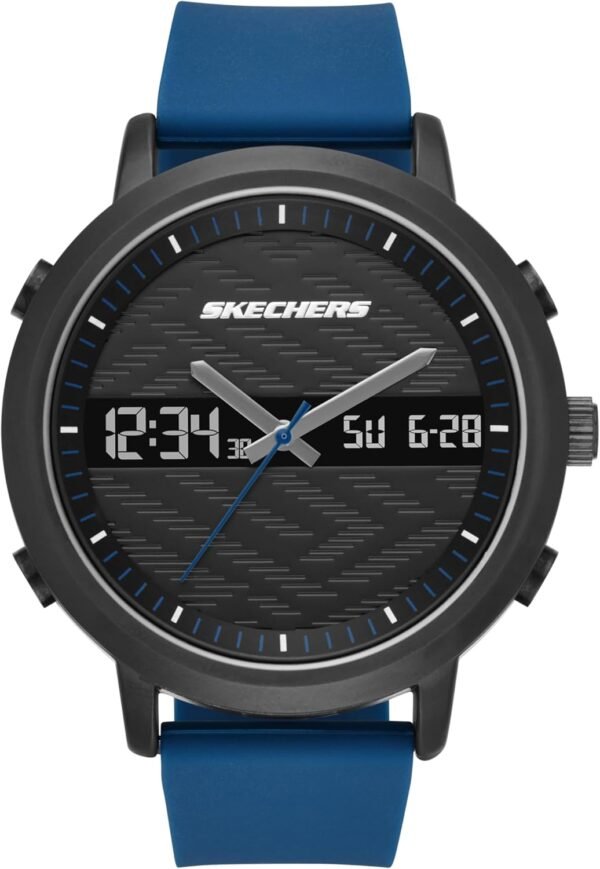 Skechers Men's Lawndale Analog-Digital Chronograph Watch, Co...