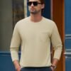 Cotrasen Men's Long Sleeve T-Shirts Cotton Casual T Shirts f...