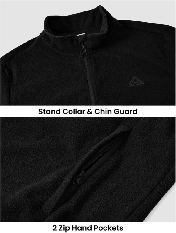 BGOWATU Men's Fleece Pullover Jacket Lightweight Golf jacket...