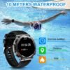 Men Military Intelligent Watch 1.46 inch HD LED Flashlight C...