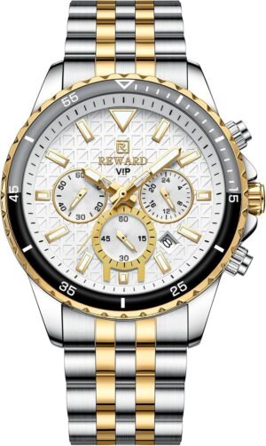 REWARD Men's Wrist Watches Fashion Business Dress Stainless ...