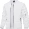 TACVASEN Men's Bomber Jacket Lightweight Casual Spring Fall ...