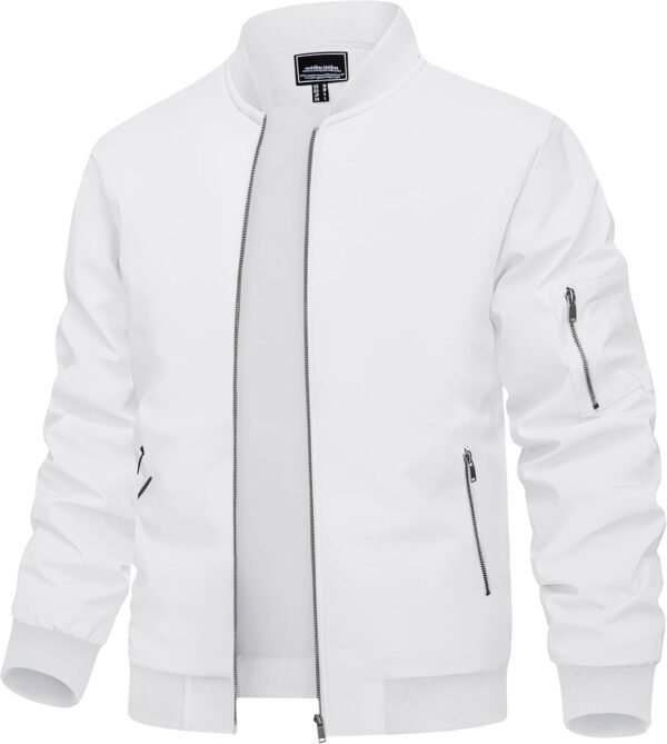 TACVASEN Men's Bomber Jacket Lightweight Casual Spring Fall ...