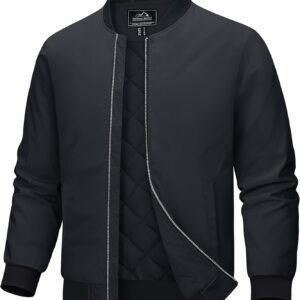 MAGCOMSEN Bomber Jackets for Men Winter Casual Quilted Jacke...