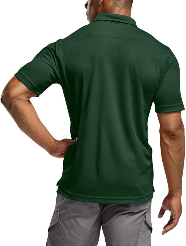 CQR Men's Polo Shirts, Tactical Short Sleeve Golf Performanc...