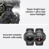 MIDDOW Military Smart Watch with Flashlight (Answer/Make Cal...