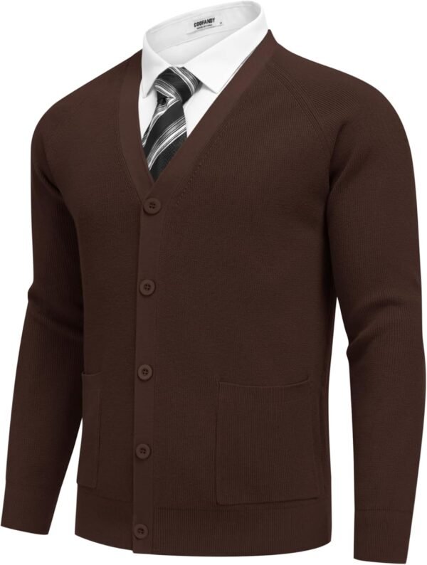 COOFANDY Men's Cardigan Sweaters with Button Lightweight Cas...
