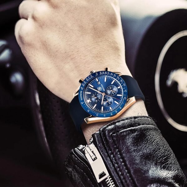 BENYAR Men's Watch Quartz Movement Chronograph 30M Waterproo...