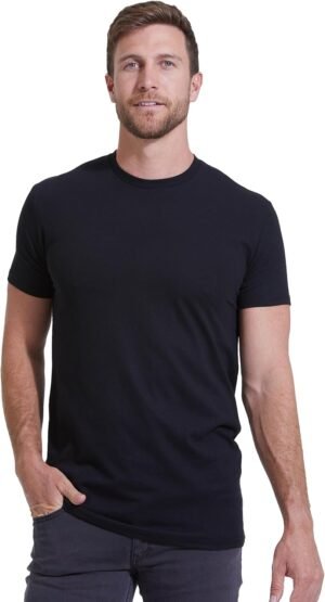 True Classic Mens T-Shirts - Short Sleeve Crew Neck Plain No...