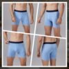 BAMBOO COOL Men's Underwear Boxer Briefs Fly with Built-in 3...