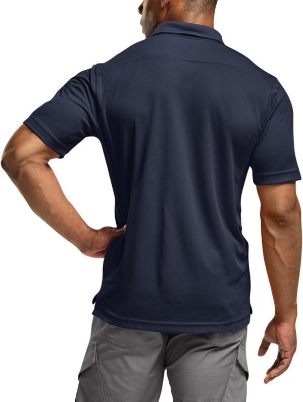 CQR Men's Polo Shirts, Tactical Short Sleeve Golf Performanc...