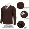 COOFANDY Men's Cardigan Sweaters with Button Lightweight Cas...