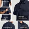 CQR Men's Polo Shirts, Tactical Short Sleeve Golf Performanc...