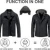Pursky Men's Canvas Cotton Military Casual Field Jacket Oute...