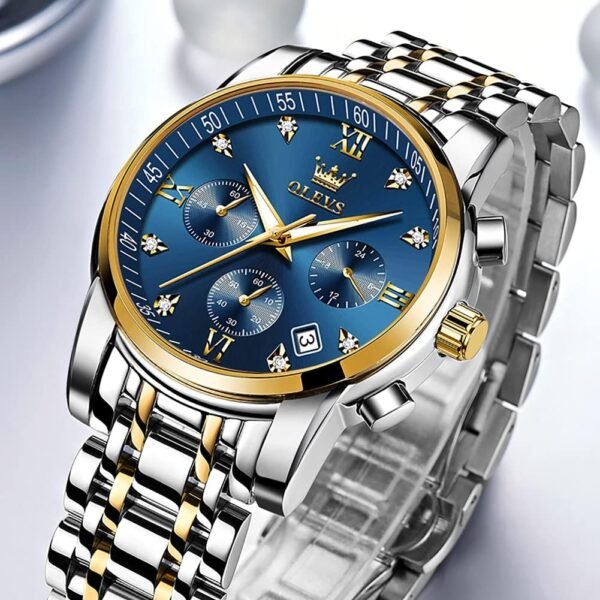 OLEVS Men Multifunction Watch, Multi Dial Waterproof Luminou...