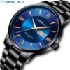 CRRJU Men's Fashion Luxury Stainless Steel Watches for Men B...