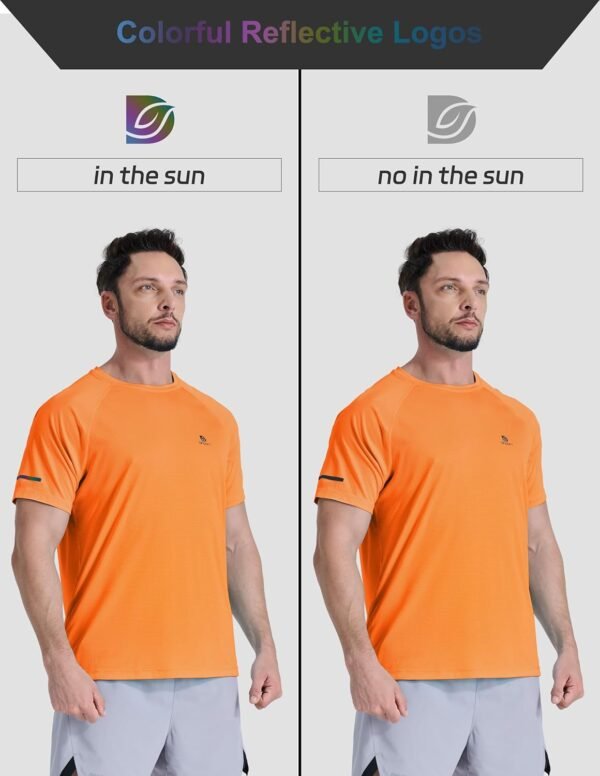 Men's Summer Short Sleeve Shirts Quick Dry Workout Lightweig...