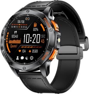 DREMAC 48mm Rugged Military Smart Watches for Men - GPS/Baro...