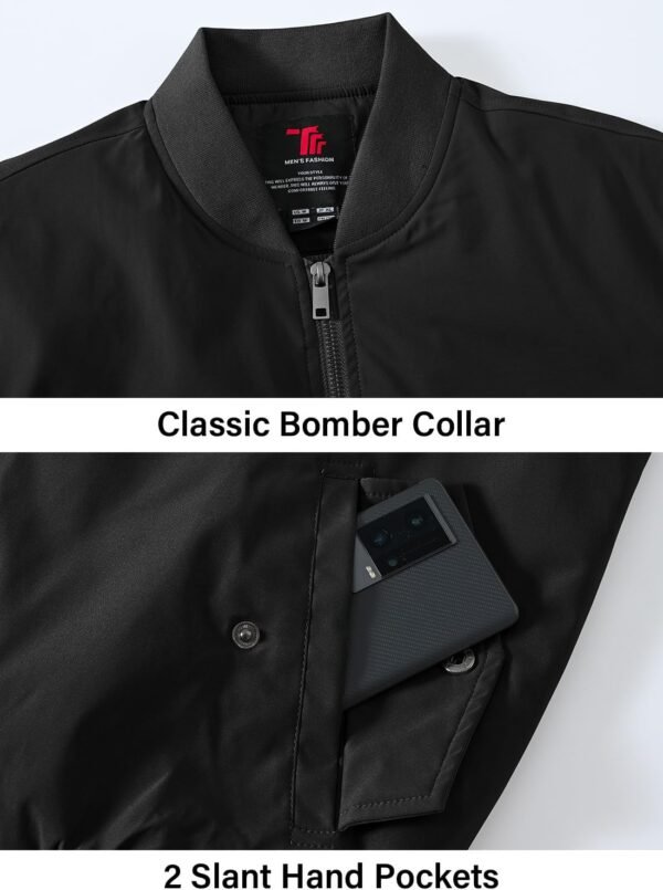 BGOWATU Men's Jacket Windproof Quilted Bomber Jackets Casual...