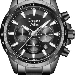 Watches for Men Stainless Steel Waterproof Analog Quartz Chr...