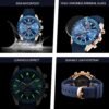 BENYAR Men's Watch Quartz Movement Chronograph 30M Waterproo...
