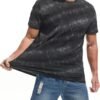 VEIISAR Men's Crew Neck T Shirt - Fitted Elastic Tees Fresh ...