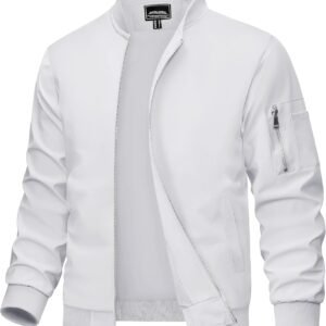 MAGCOMSEN Men's Bomber Jacket Lightweight Casual Windbreaker...