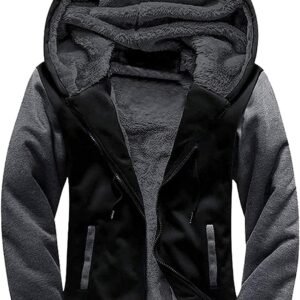 ZITY Men's Zip Up Hoodie Heavyweight Winter Sweatshirt Fleec...