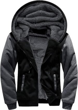 ZITY Men's Zip Up Hoodie Heavyweight Winter Sweatshirt Fleec...