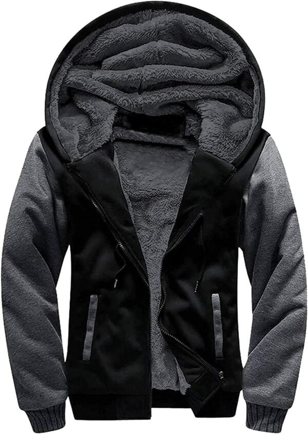 ZITY Men's Zip Up Hoodie Heavyweight Winter Sweatshirt Fleec...