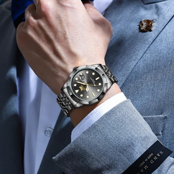 OPK Mens Watch Business Dress Large Analog Stainless Steel W...