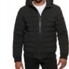 DKNY Men's Quilted Performance Hooded Bomber Jacket
