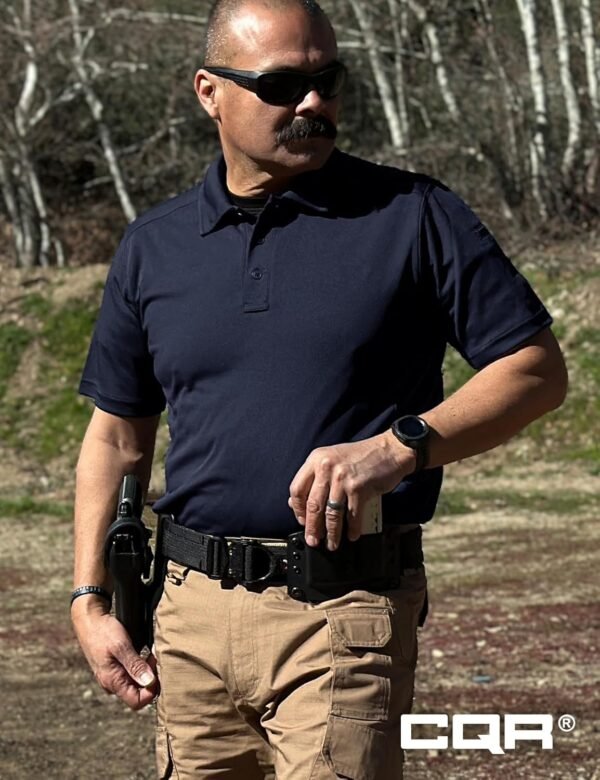CQR Men's Polo Shirts, Tactical Short Sleeve Golf Performanc...