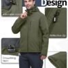 33,000ft Men's Softshell Jacket with Hood Fleece Lined Windb...