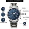 BY BENYAR Mens Watches Analog Quartz Chronograph Waterproof ...