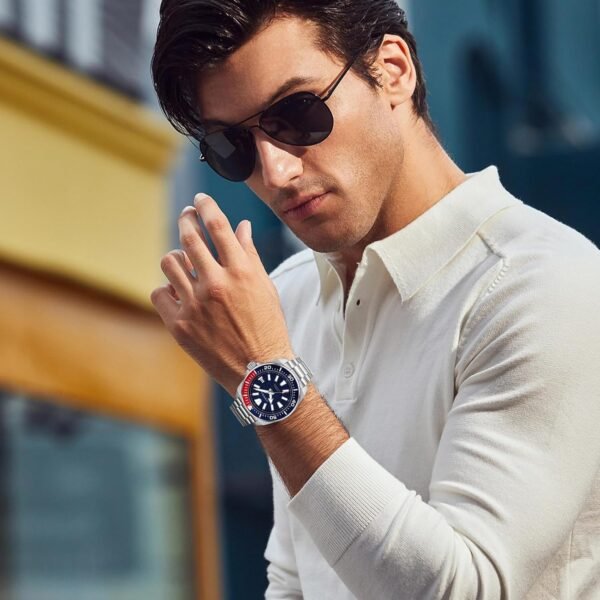 Men's Watches 43.5mm Dive Watch for Men Automatic NH35 Mecha...