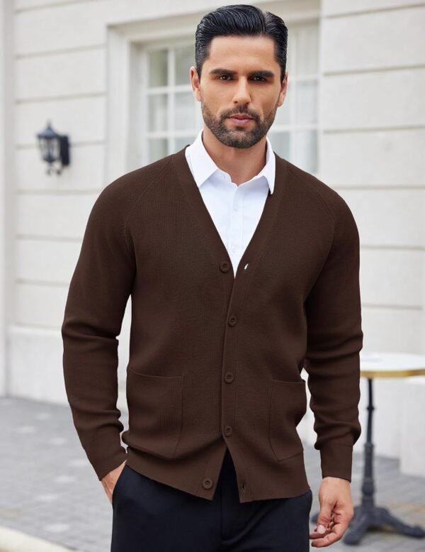COOFANDY Men's Cardigan Sweaters with Button Lightweight Cas...