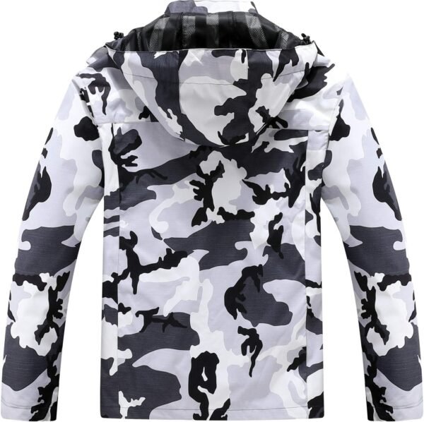 OTU Men's Lightweight Waterproof Hooded Rain Jacket Outdoor ...
