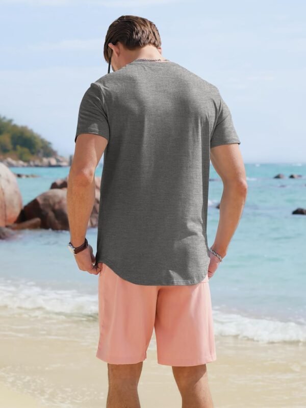 Comdecevis Mens 2 Pack Cotton Crewneck T-Shirts Hipster Hip ...