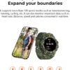 MIDDOW Military Smart Watch with Flashlight (Answer/Make Cal...