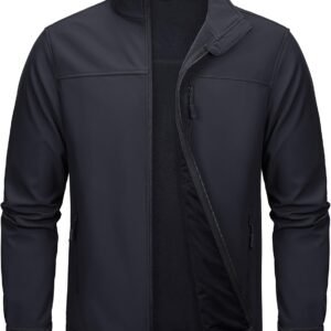 MAGCOMSEN Men's Tactical Jacket Fleece Lined Soft Shell Wint...