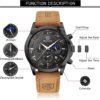 BY BENYAR Mens Watches Analog Quartz Chronograph Waterproof ...