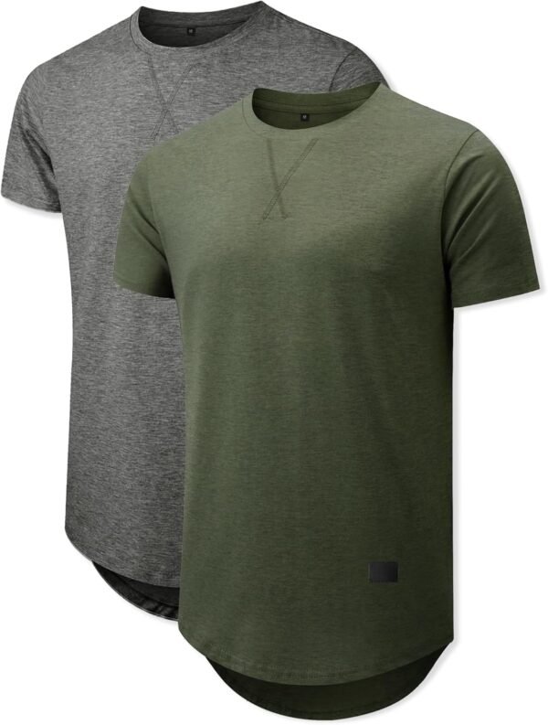 Comdecevis Mens 2 Pack Cotton Crewneck T-Shirts Hipster Hip ...
