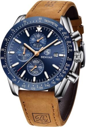BY BENYAR Watch for Men Analog Quartz Chronograph Waterproof...