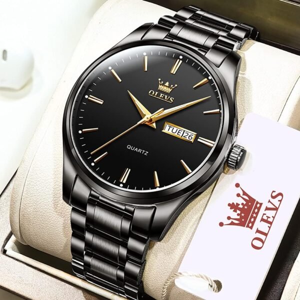 OLEVS Classic Men Watches with Date,Stainless Steel Man Watc...