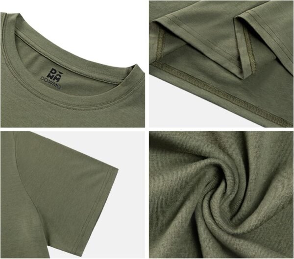 Mens T-Shirts Multi Pack Crewneck Cotton Tee Short Sleeve Cl...