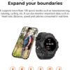 MIDDOW Military Smart Watch with Flashlight (Answer/Make Cal...
